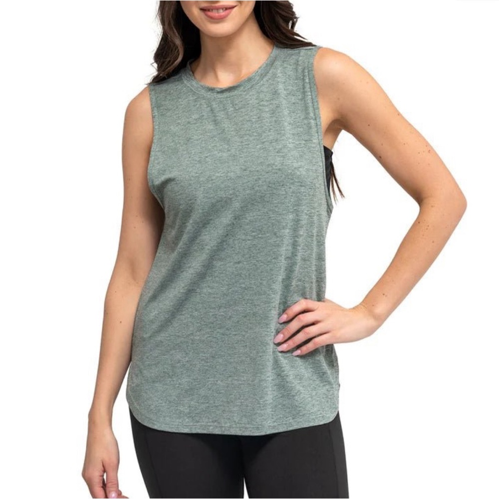Fitkicks Live Well Tank in Green size eXra large NWT active workout tank top